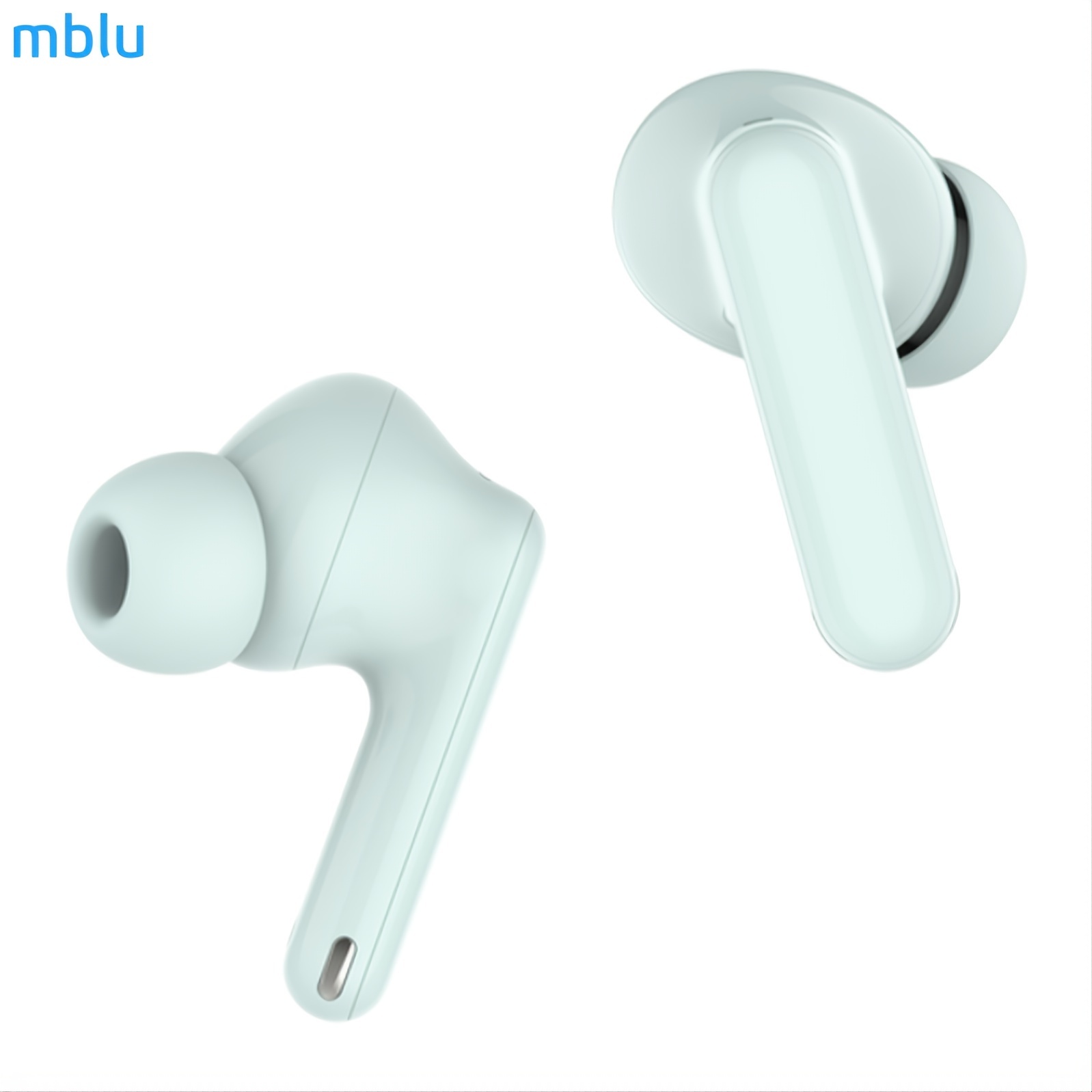 Mblu Blus2 BT Noise Cancelling Headphones , Wireless In-Ear ,Gaming Sports ,Active Noise Cancelling, Long Battery Life