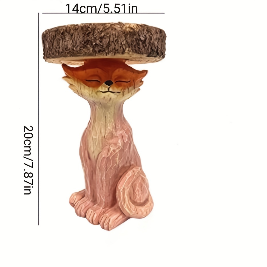 1pc, Outdoor Bird Bath Bowl Resin Crafts, Weatherproof Garden Water Feature Drinking Feeder Decoration, Wild Birds Free Standing Decor, Home Garden Yard Decorations