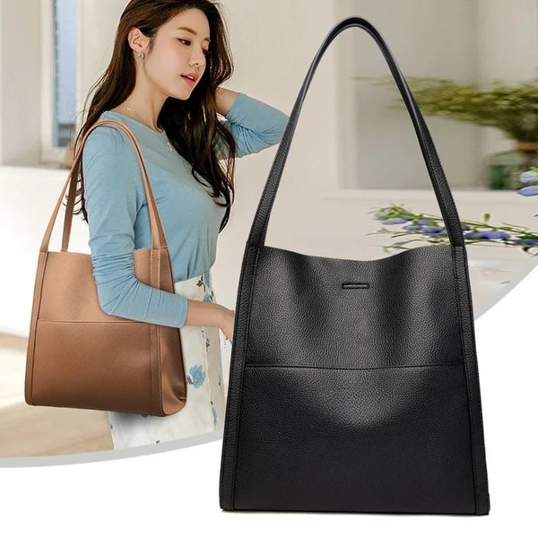 ⏰Solid color simple PU leather shoulder bag⏰（Last day of special sale）