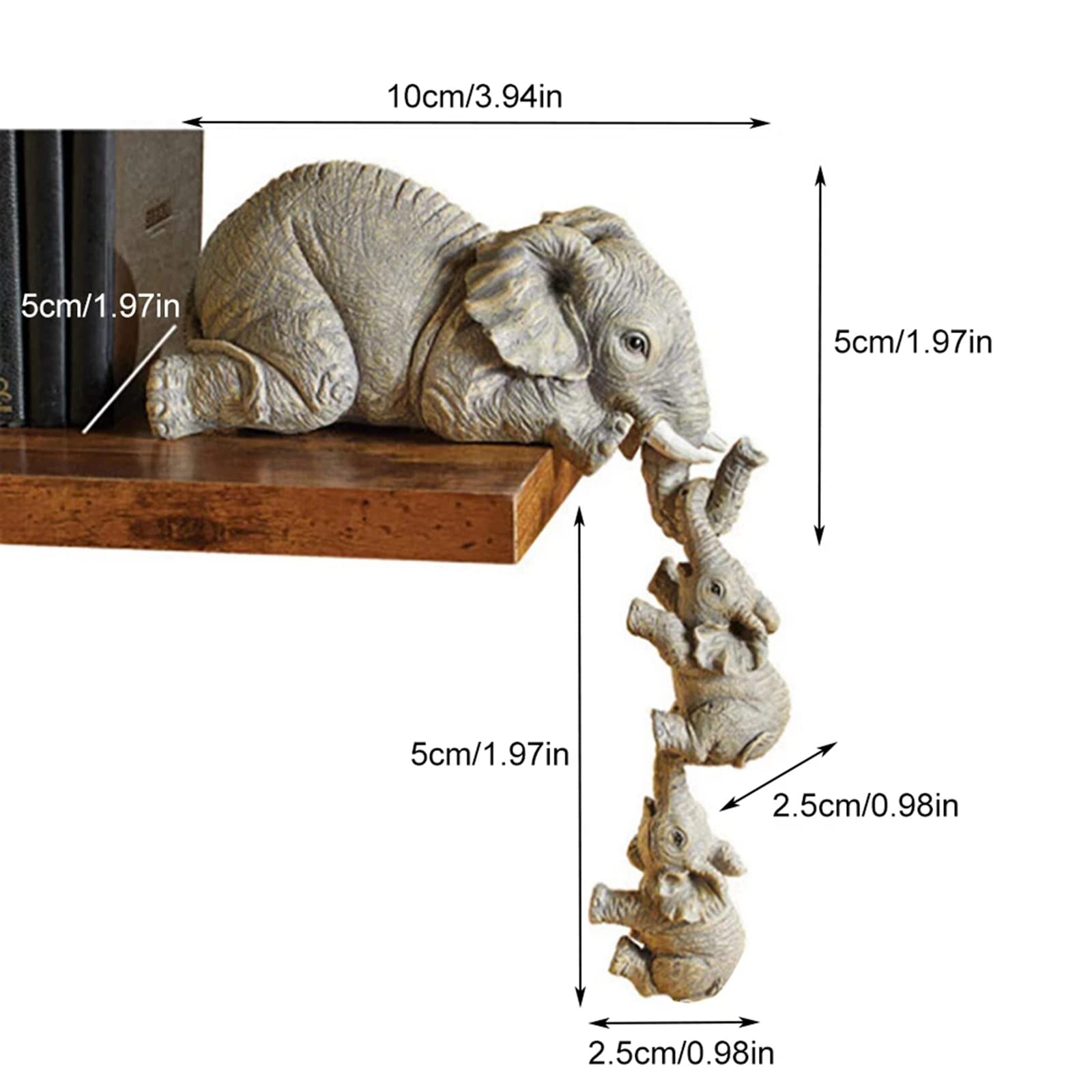 🔥Mother's Day Early Sale-[SAVE 50% OFF]Elephant Sitter Hand-Painted Figurines(Set of 3)-BUY 2 GET 1 FREE & FREE SHIPPING