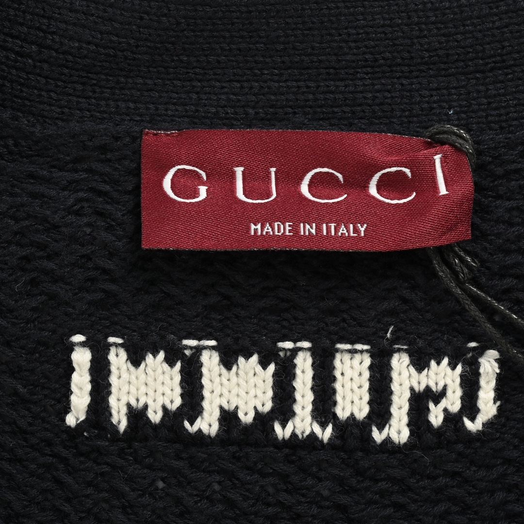 Gucci 24Fw hem striped chunky cardigan