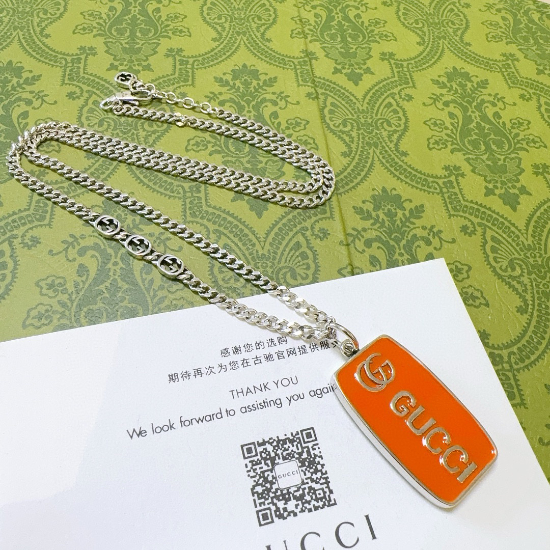 Gucci Anger Forest series new double G orange square brand