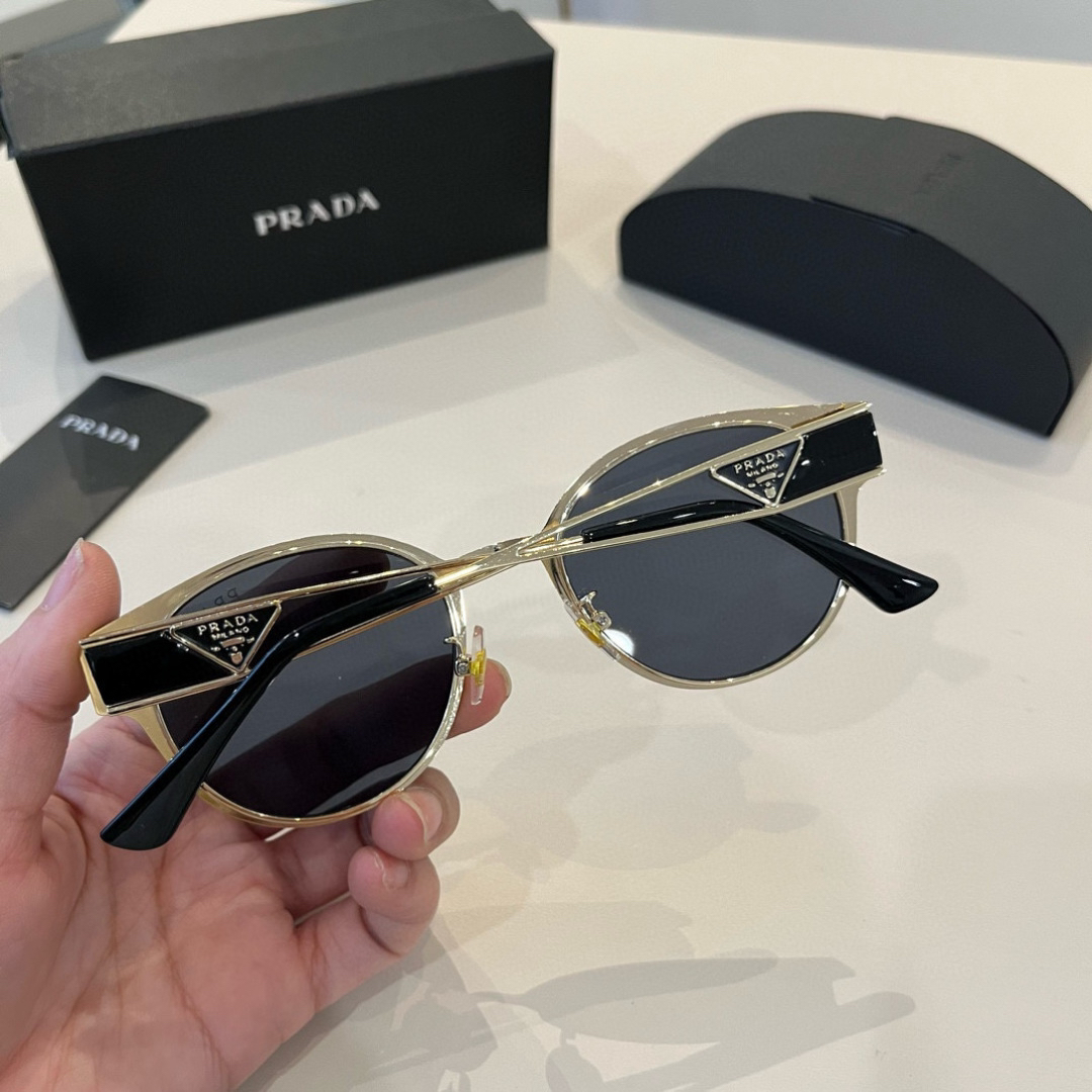 Prada round frame sunglasses