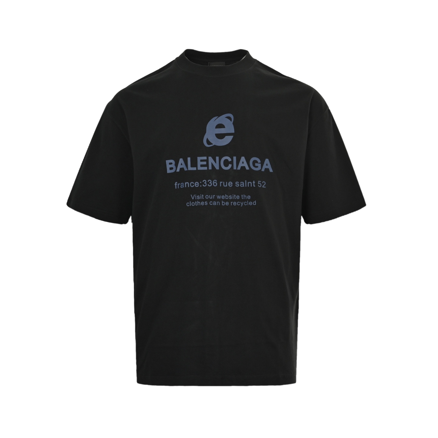 Balenciaga 25ss letter print short sleeve