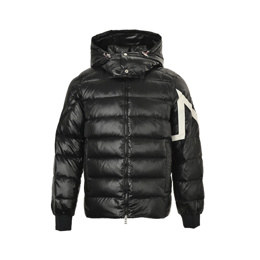 Moncler 24Fw corydale twin peaks striped hooded down jacket
