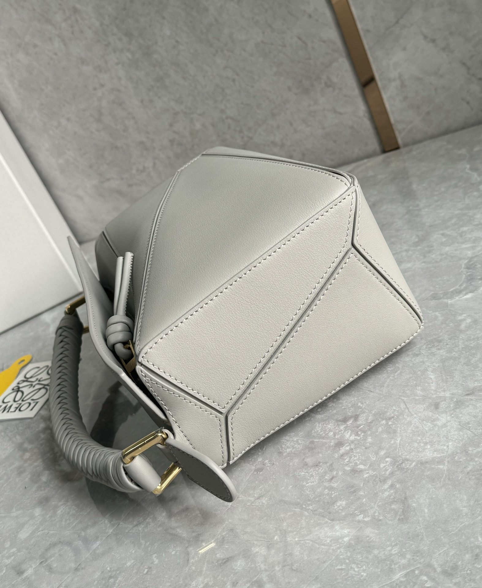 Loewe zzle bag with braided handle 0189