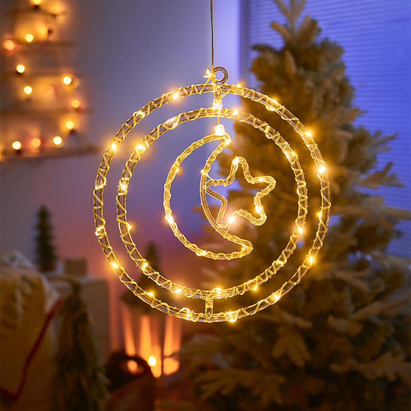 🎄🎅 15.74 in Large Size Rotatable 3D Waterproof Christmas LED Lights Decoration - USB + Remote Control