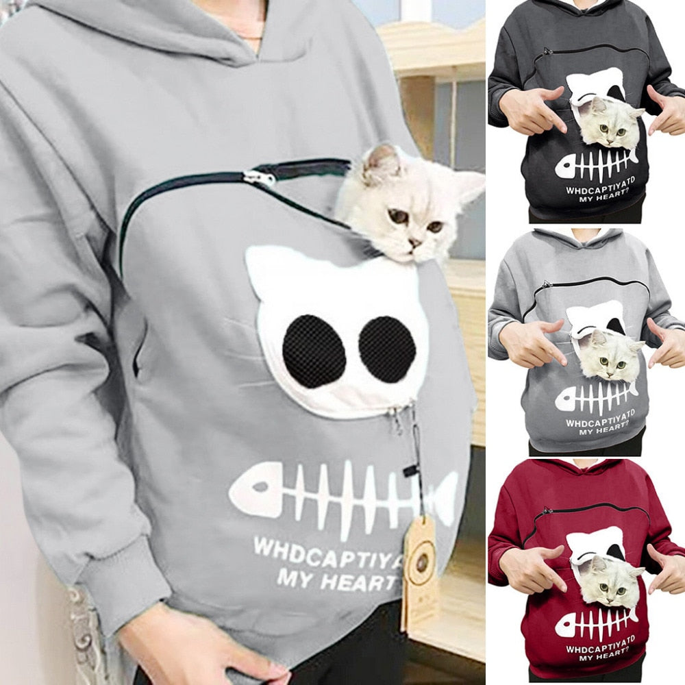 🎄Christmas Special Sale-[SAVE 50% OFF]--Cat Lovers Hoodie Cuddle Pouch--BUY 2 GET 10% OFF & FREE SHIPPING