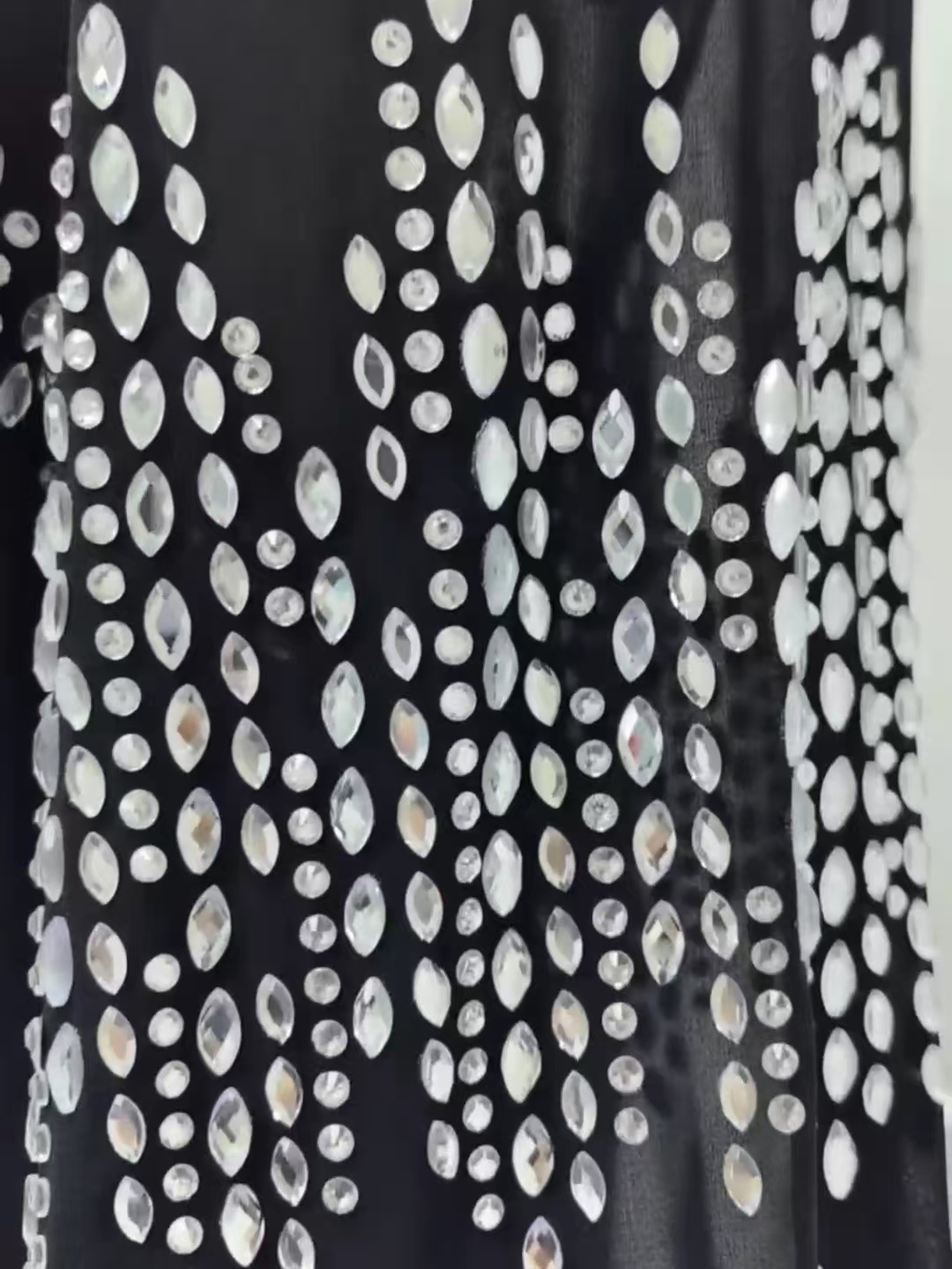 V-Neck Rhinestone Elegant Dress