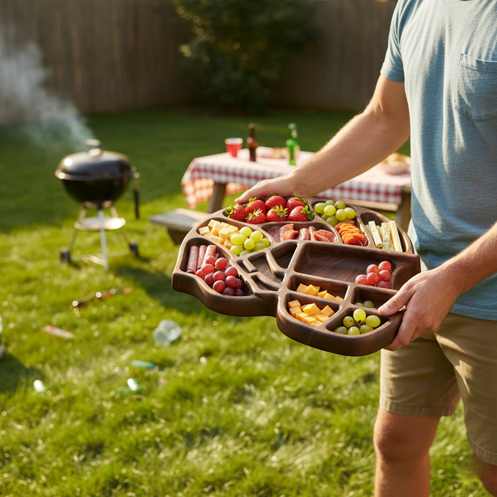 American Football Helmet Charcuterie Board