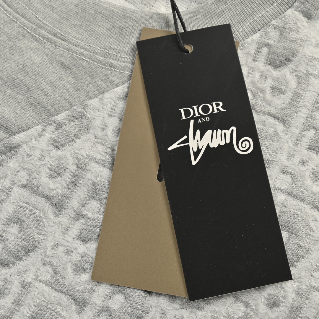 Dior 24ss full print monogram jacquard short sleeve