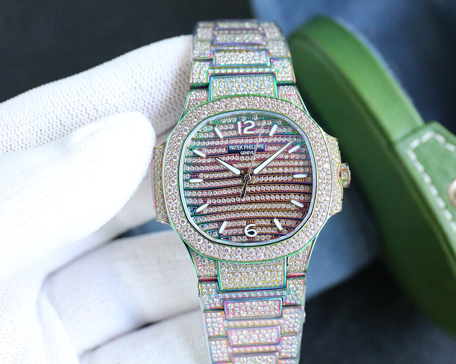 Patek Philippe 7118 Women's Nautilus Full Diamond Limited Edition