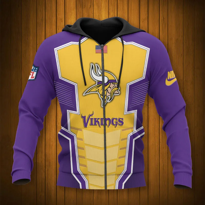 MINNESOTA VIKINGS 3D HOODIE TTB4319