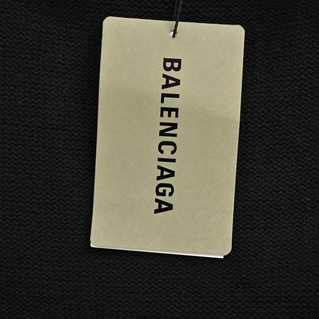 Balenciaga 24Fw Y2K Totem Rune Zipper Destruction Sweater