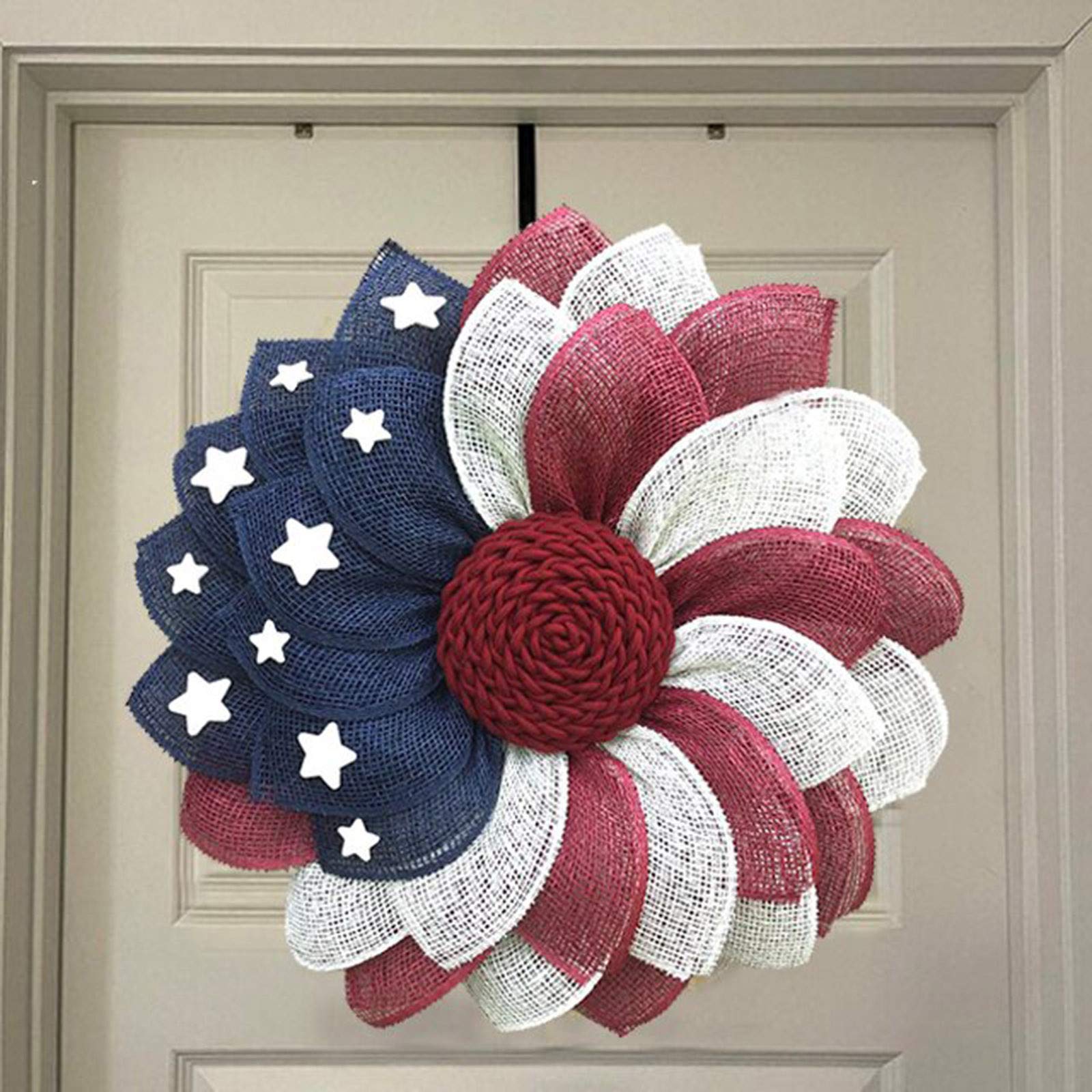 🔥ON SALE - 45% OFF🔥American Flag Independence Day Sun Flower Wreath