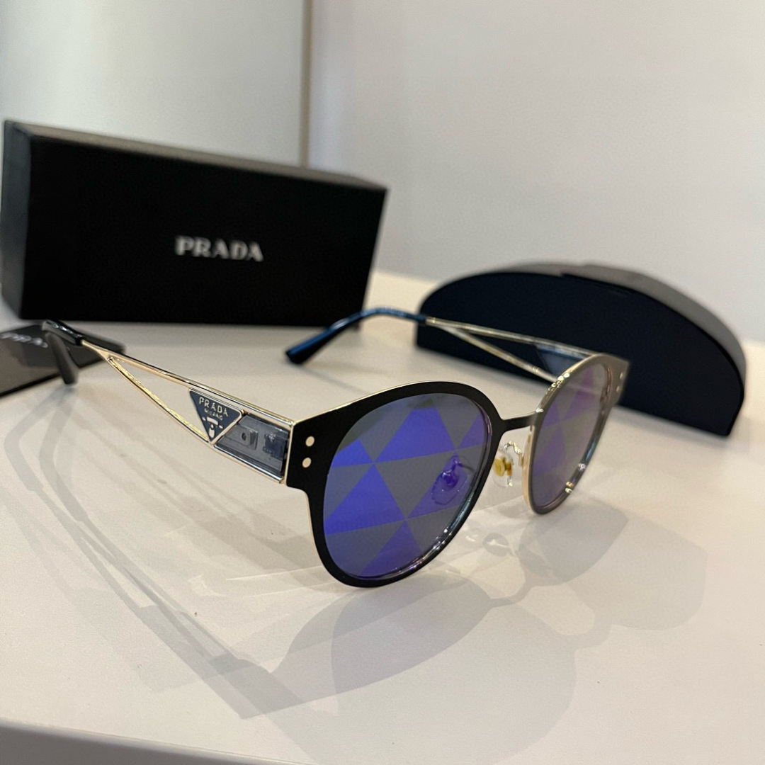 Prada round frame sunglasses