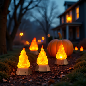 Flickering Flame Lamp USB Rechargeable, 3D Fake Fire Night Light 🔥💡