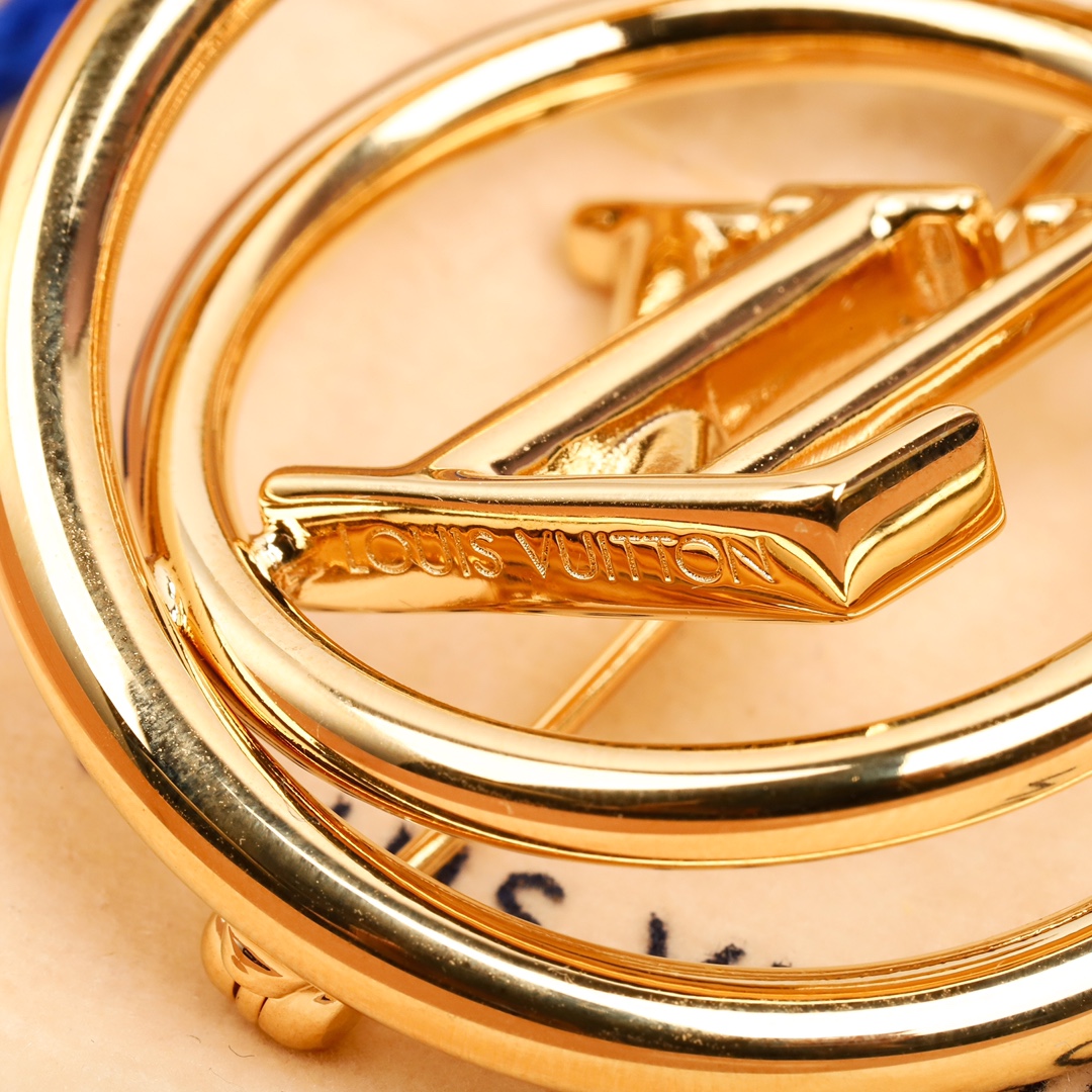 Louis Vuitton Letter Brooch