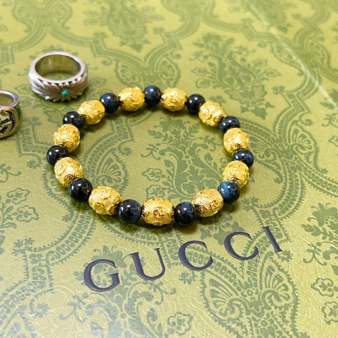 Gucci Blue Tiger Eye Bracelet