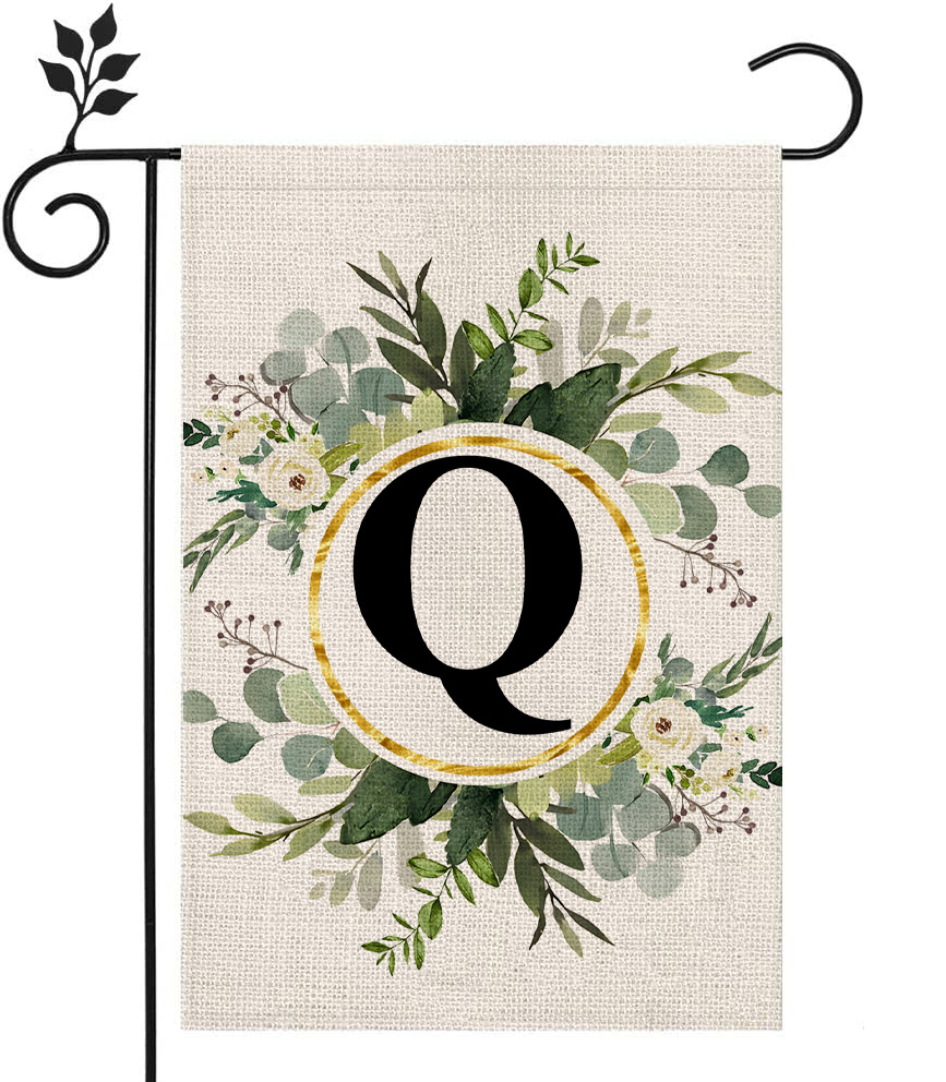🔥Last Day Promotion-[SAVE 50% OFF]--Monogram Initial Letter Garden Flag-Family Last Name--BUY 3 GET 15% OFF & FREE SHIPPING