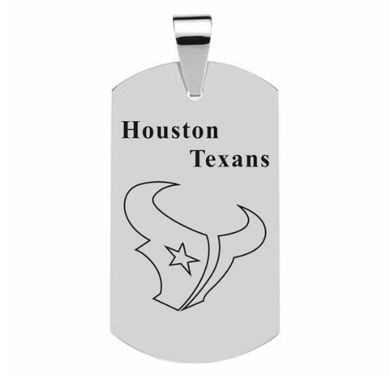 HOUSTON TEXANS TITANIUM STEEL DOG TAG