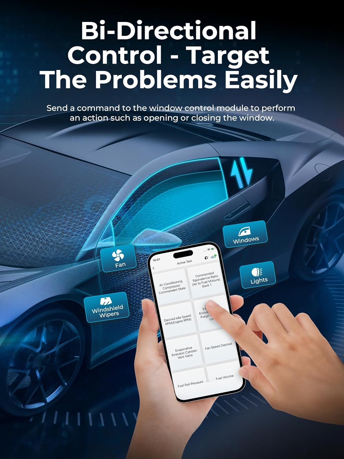 TopScan OBD2 Scanner Bluetooth Bi-Directional Scanner Wireless All System Diagnostic Tool