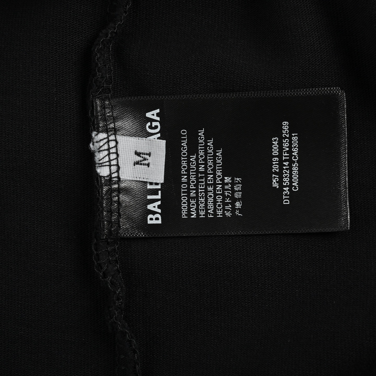 Balenciaga 25ss ski series 3M printed washed short-sleeved shirt