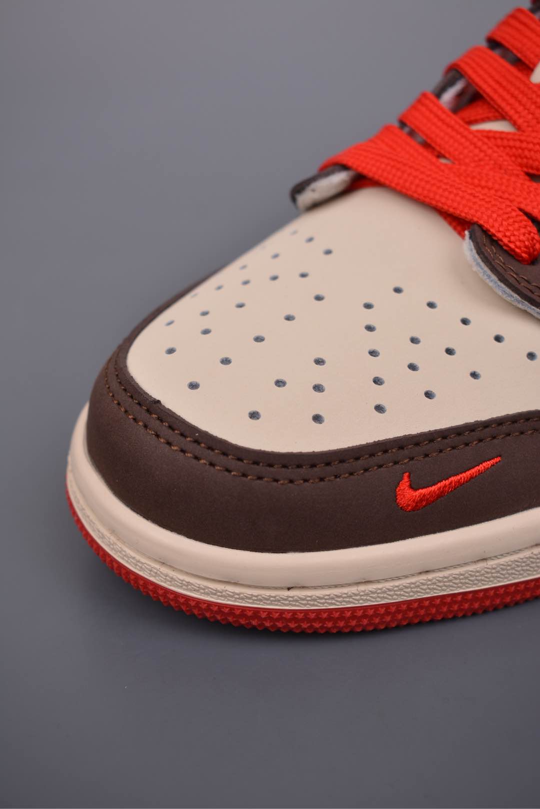 Travis Scott x Nike Air Jordan 1 Low Year of the Snake Brown, Beige, White and Red CH6336-020