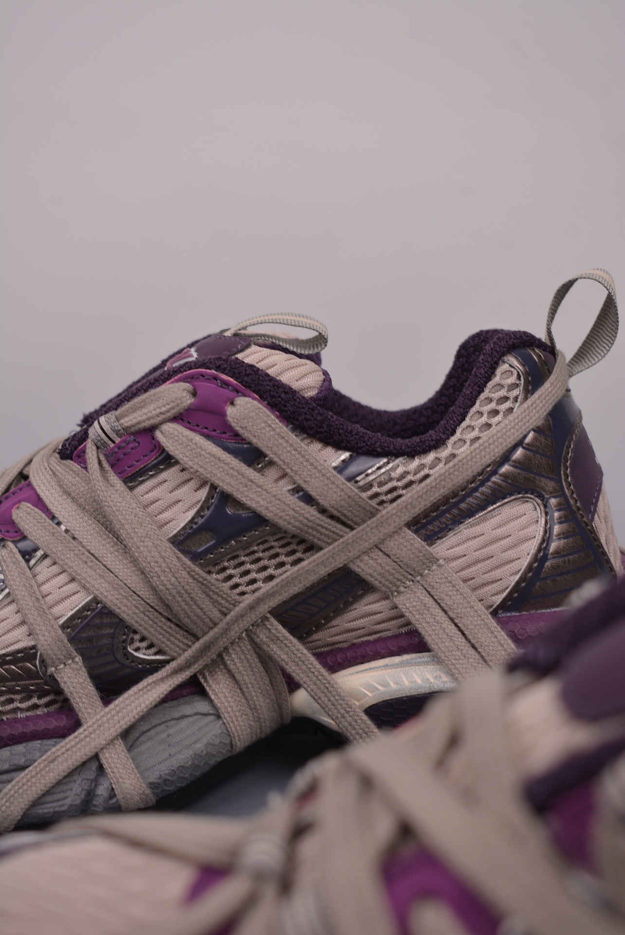 BALENCIAGA 3XL Extreme Lace Sneakers gray purple