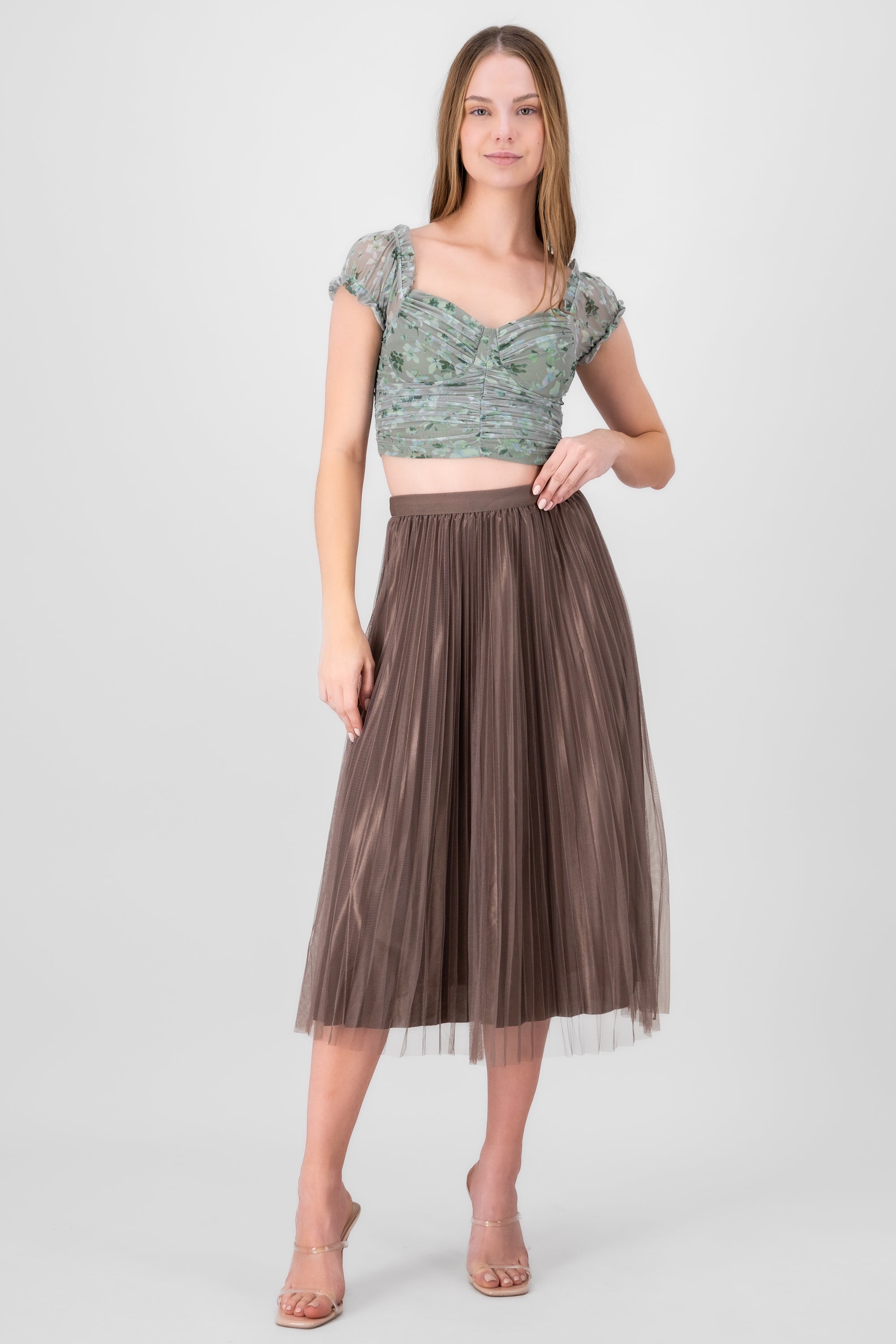 Mesh Midi Skirt