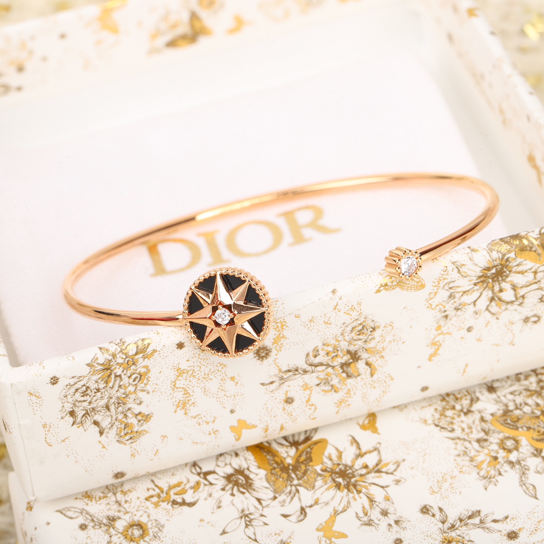 Dior eight-pointed star compass open bracelet