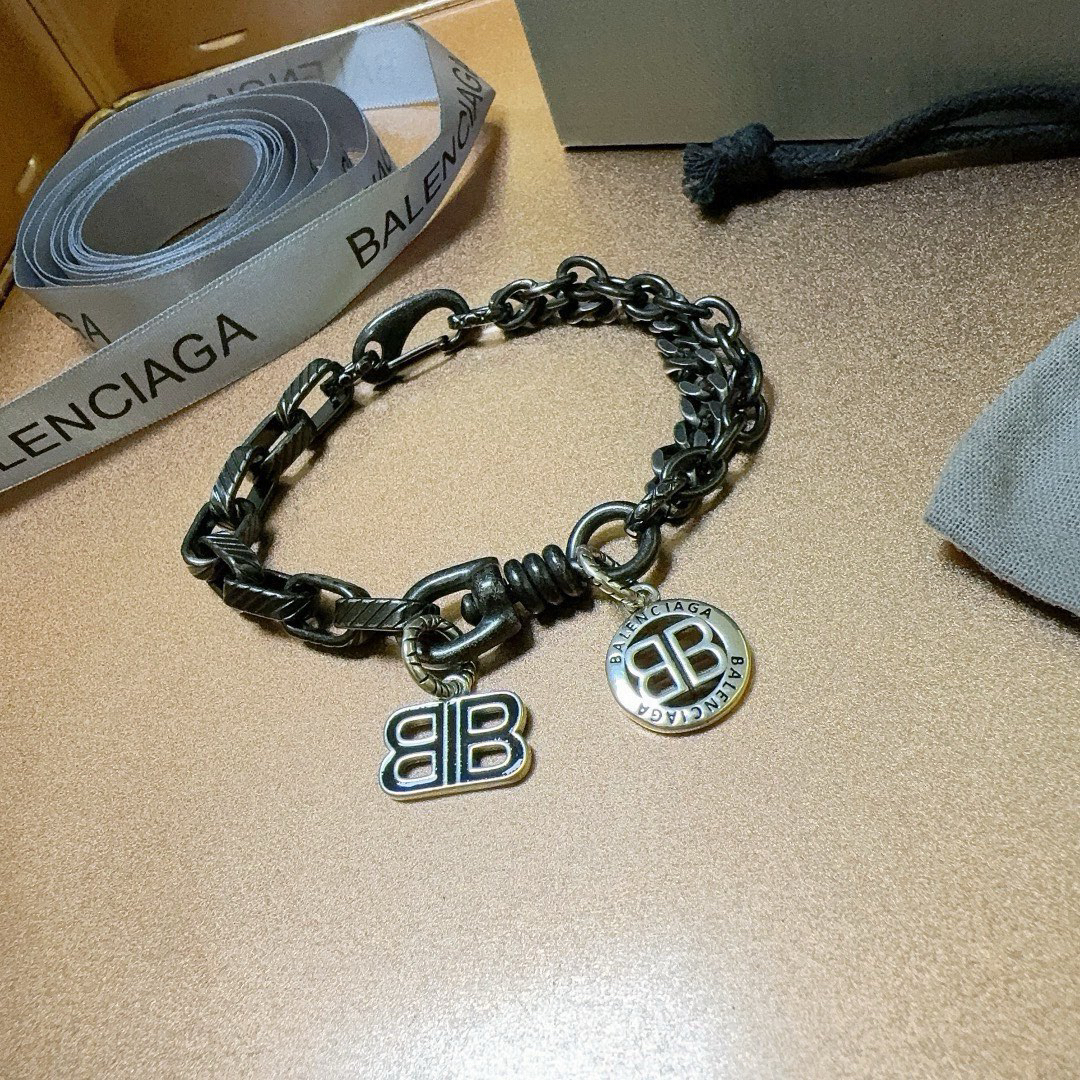 Balenciaga Chain Thai Silver Style Bracelet