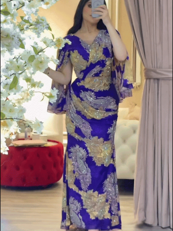 New Printed Hot Drill Shine Dress