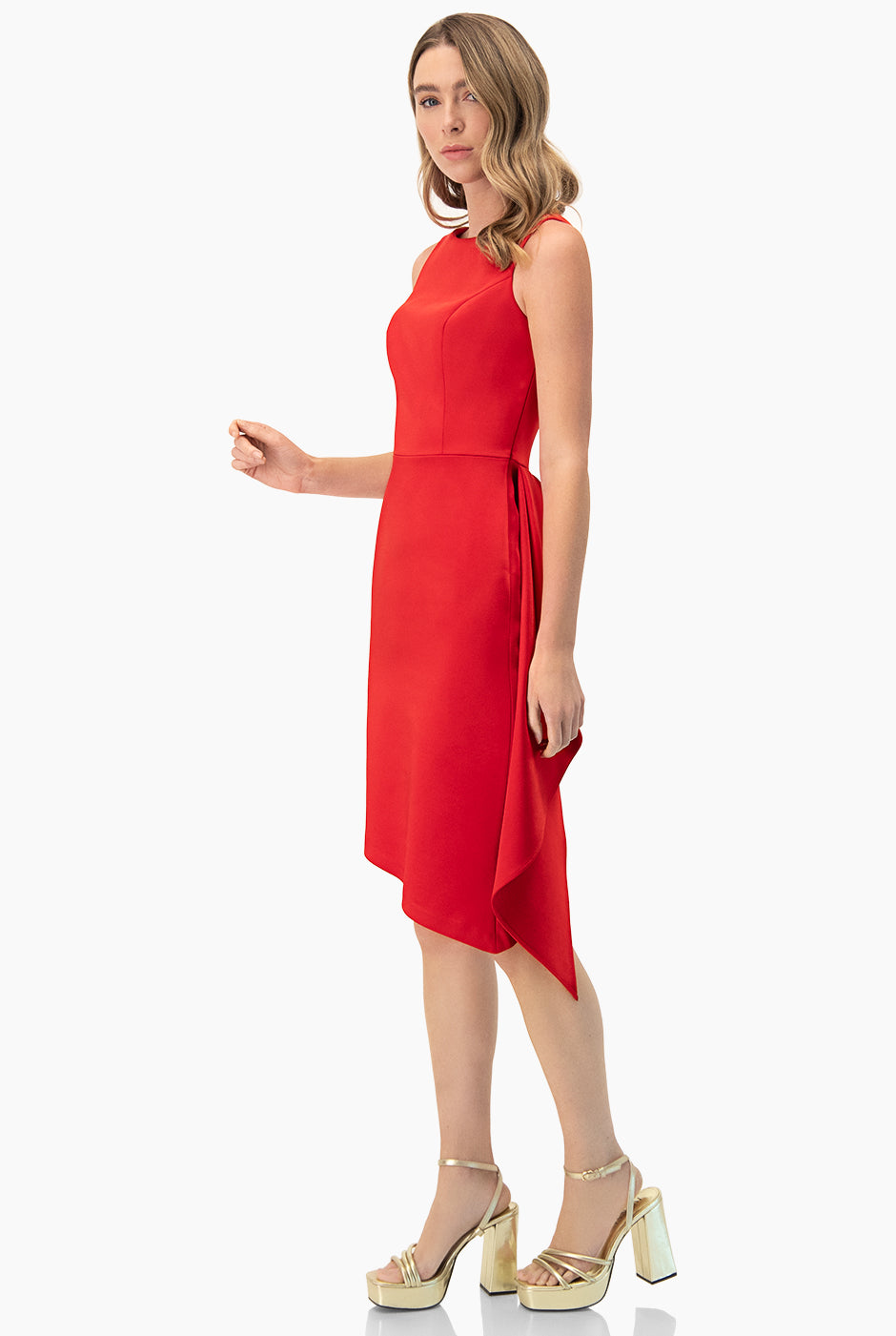 Vestido corto asimetrico