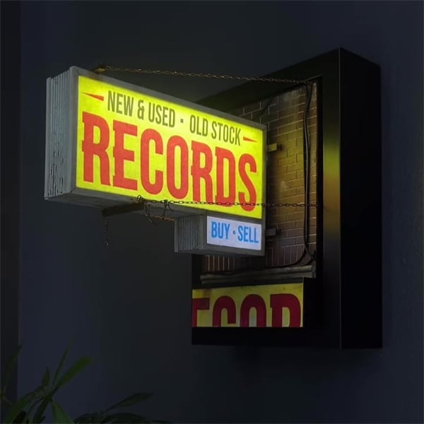 🔥Last Day 49% OFF💽Record Store Retro Wall Light - Record Collector Gift✨