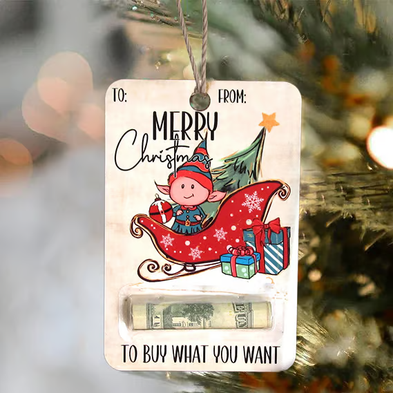 🎅💸Christmas Hot Sale 70% Off - Handcrafted Wooden Money Holders Gift