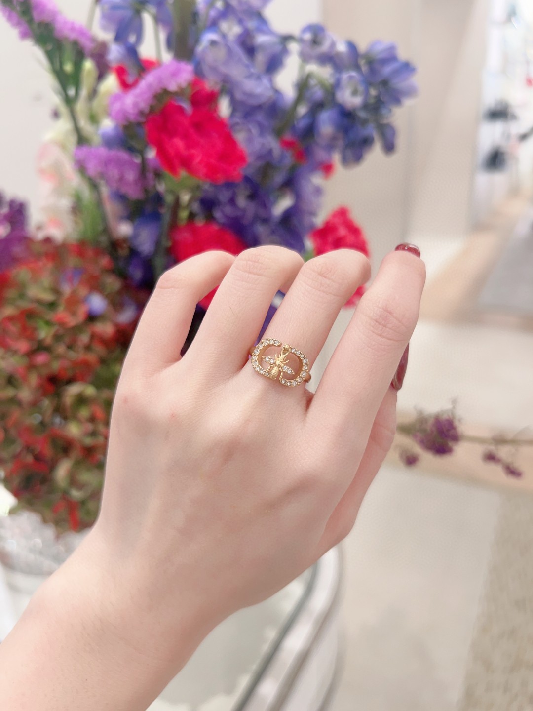 Dior Diamond Bee Ring