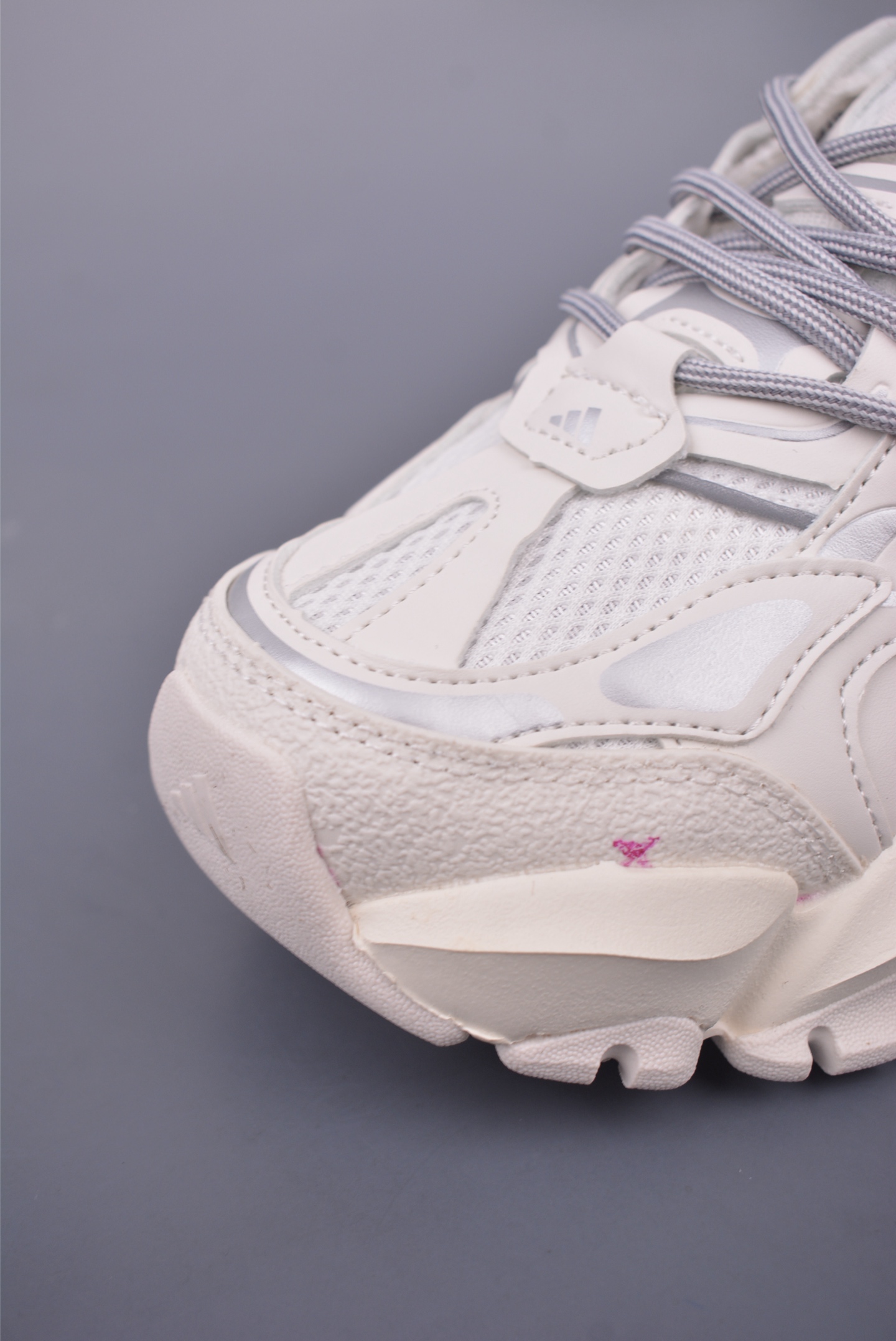Adidas XLG Runner Deluxe Daddy Shoes Off-White Silver Gray IH1584