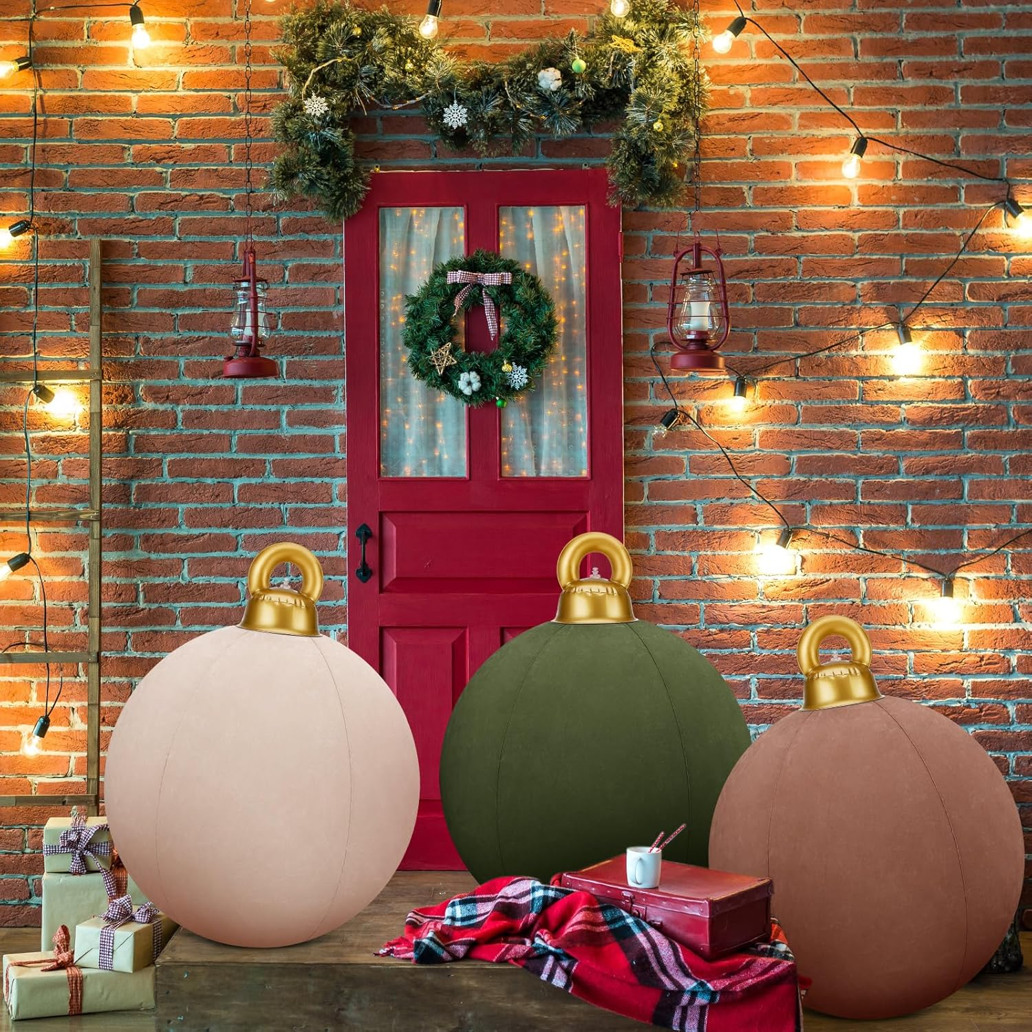 🔥LAST DAY 70%OFF🔥Giant Inflatable Velvet Christmas Balls