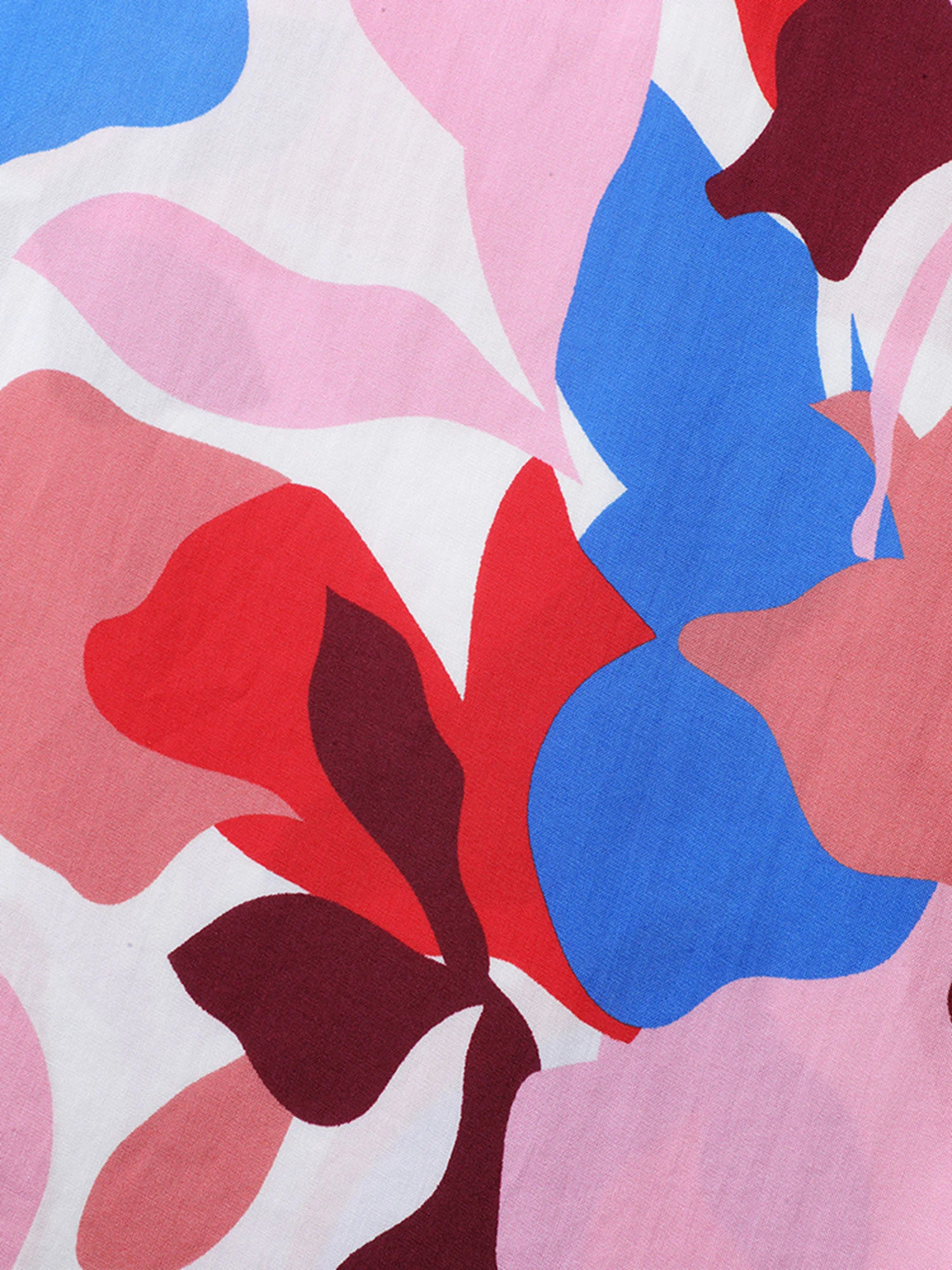 Color Block Stretchy Waist Wide-Leg Pants