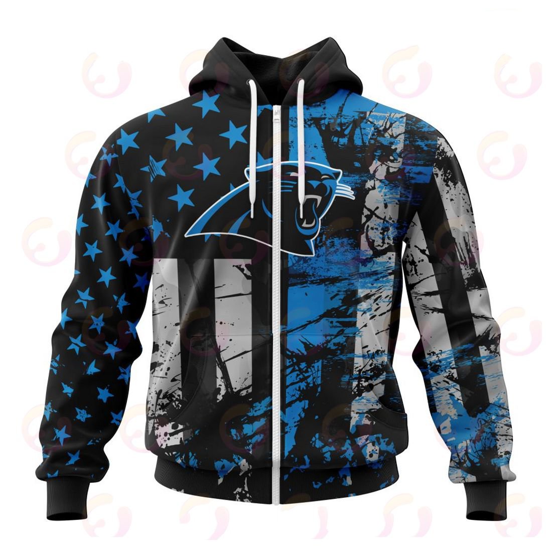 CAROLINA PANTHERS 3D HOODIE JERSEY FOR AMERICA