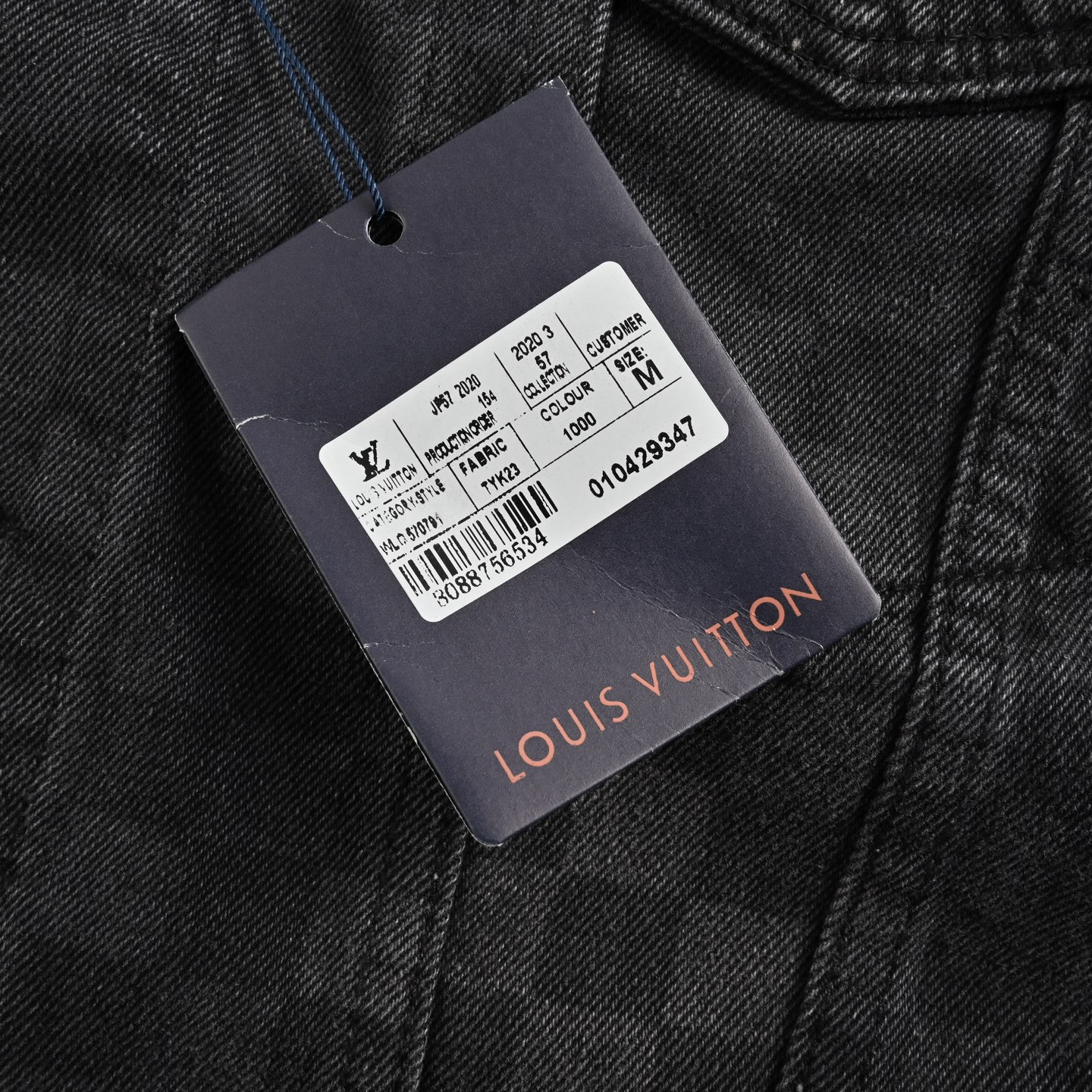 Louis Vuitton 24Fw gradient checkerboard washed denim jacket