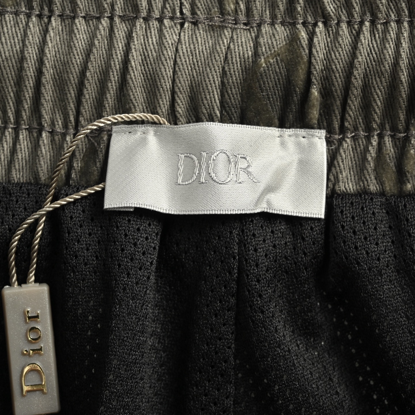 Dior 25ss all over blurry letter print shorts