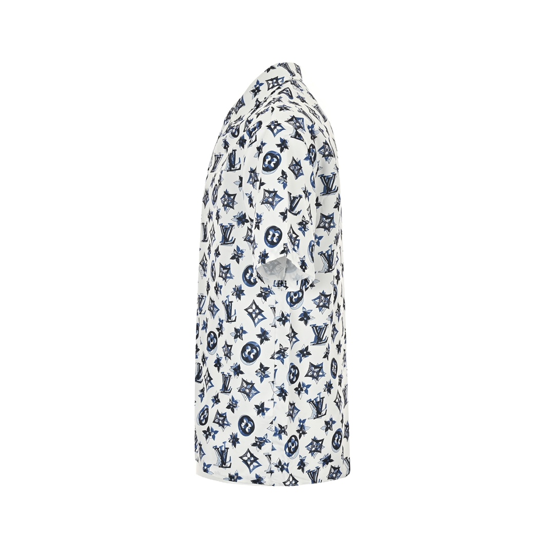 Louis Vuitton 24ss full print overlapping monogram short sleeve shirt