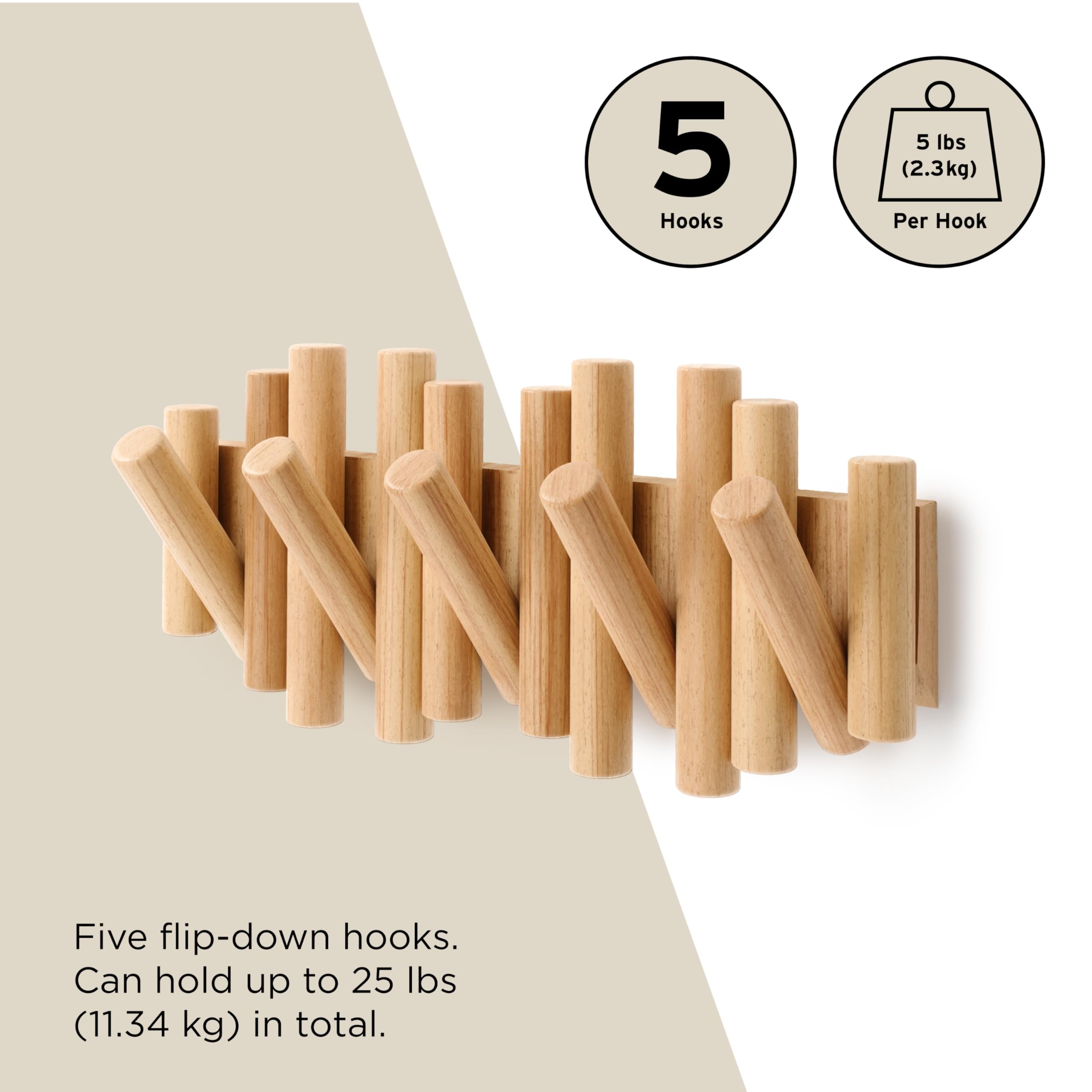 🔥On Sale 49% OFF🔥Picket 5 Wall Hooks