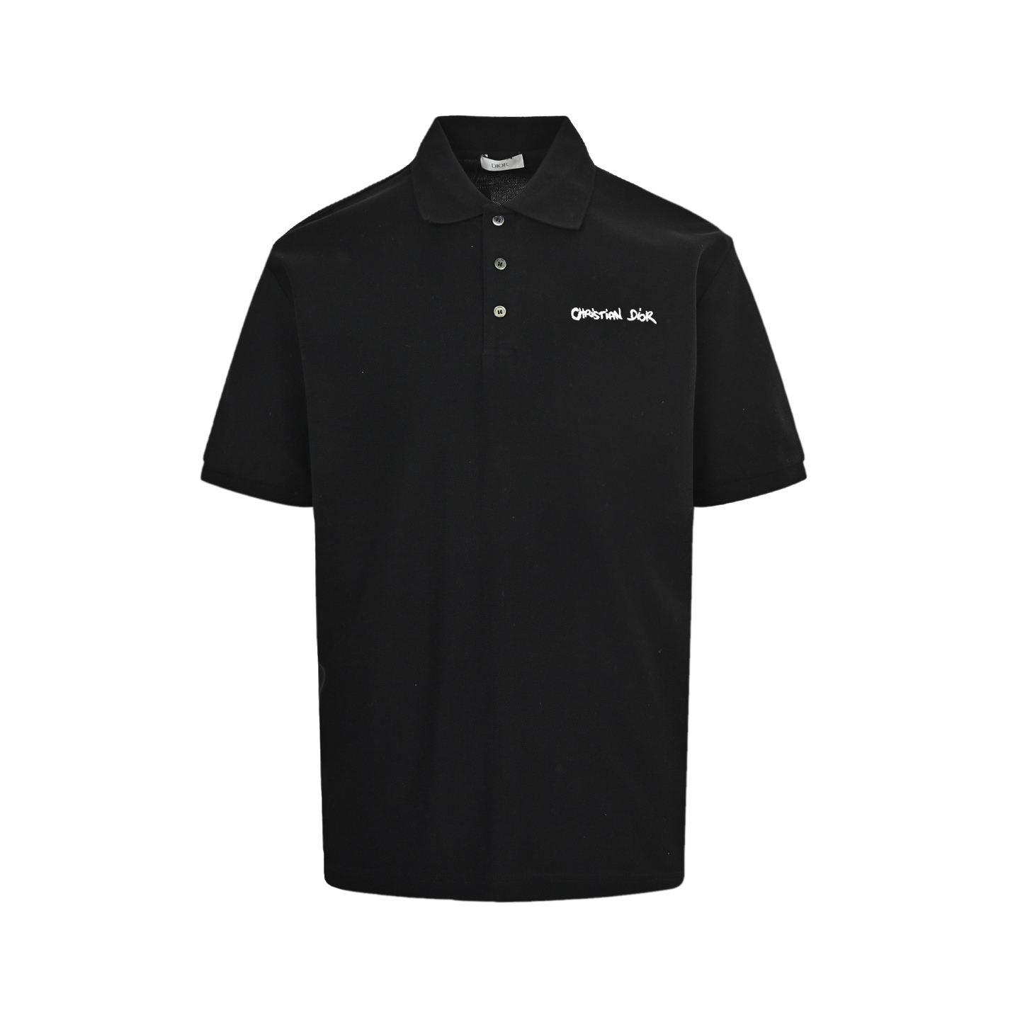 Dior 25ss embroidered Polo short sleeve