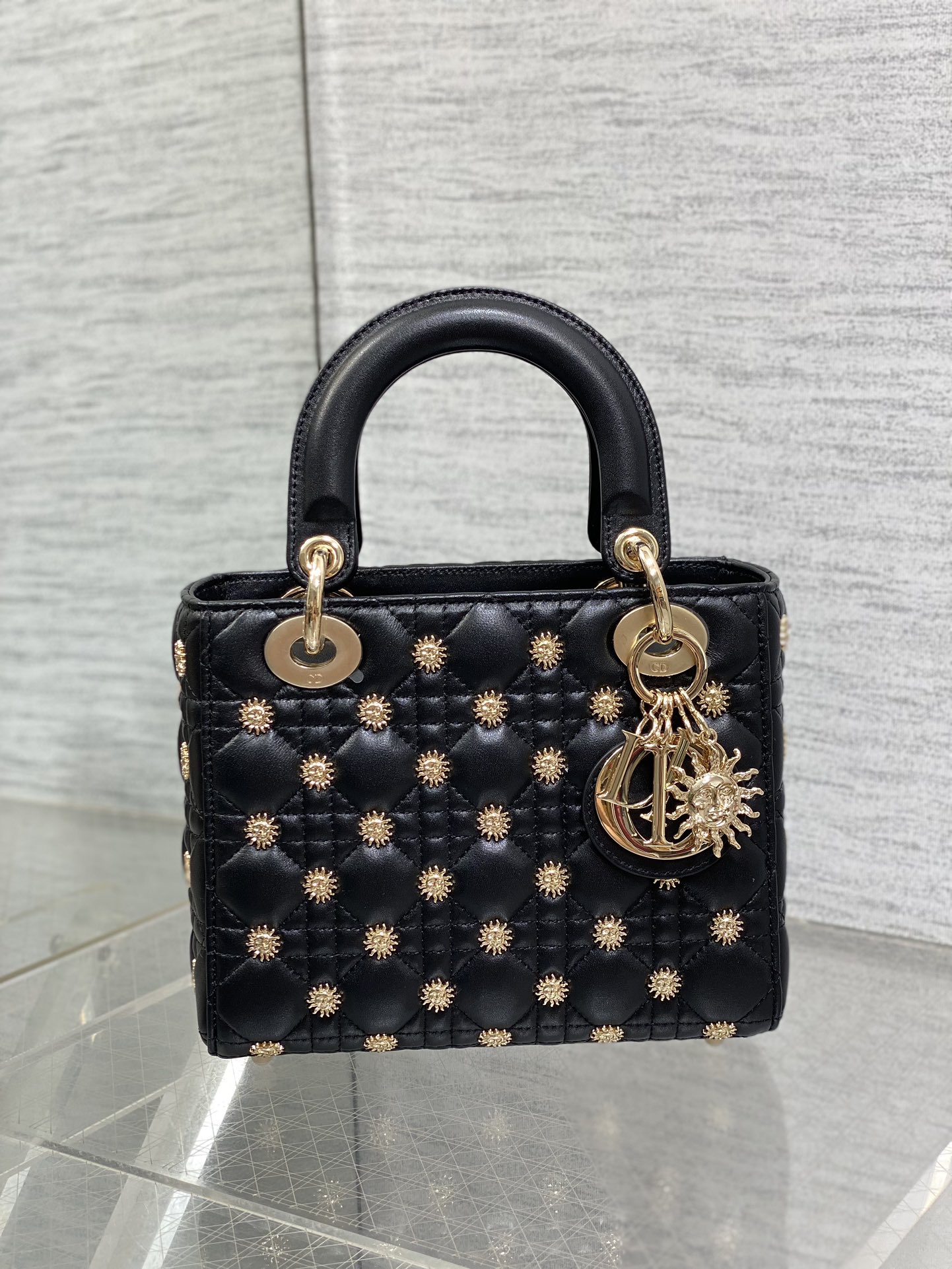 Dior Lady Limited Edition Sun-Style Studded Lady Bag