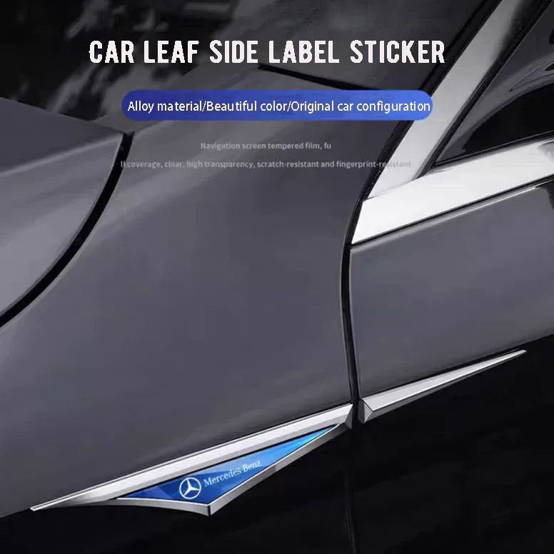 Universal 3D Blade Fender Side Marker Body Fender Decoration (2PCS)