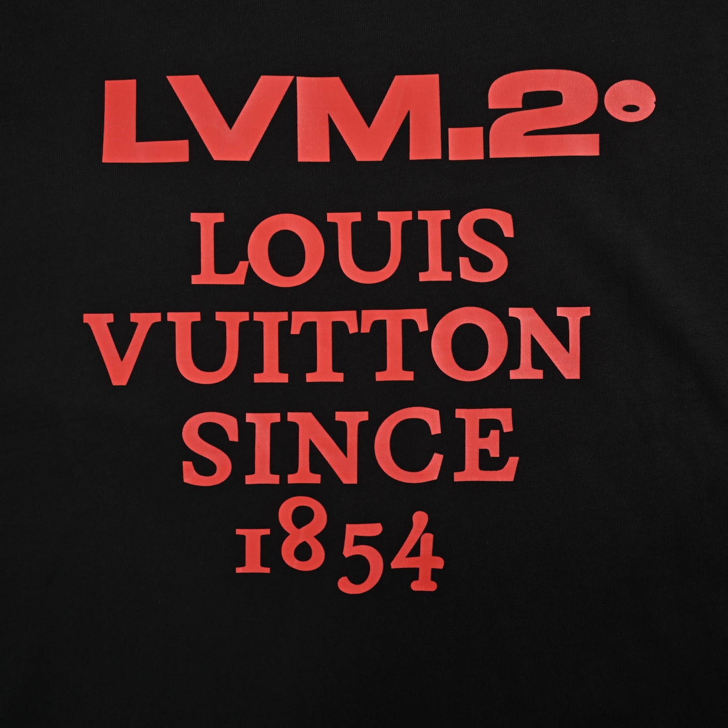Louis Vuitton 24ss red letter print short sleeve