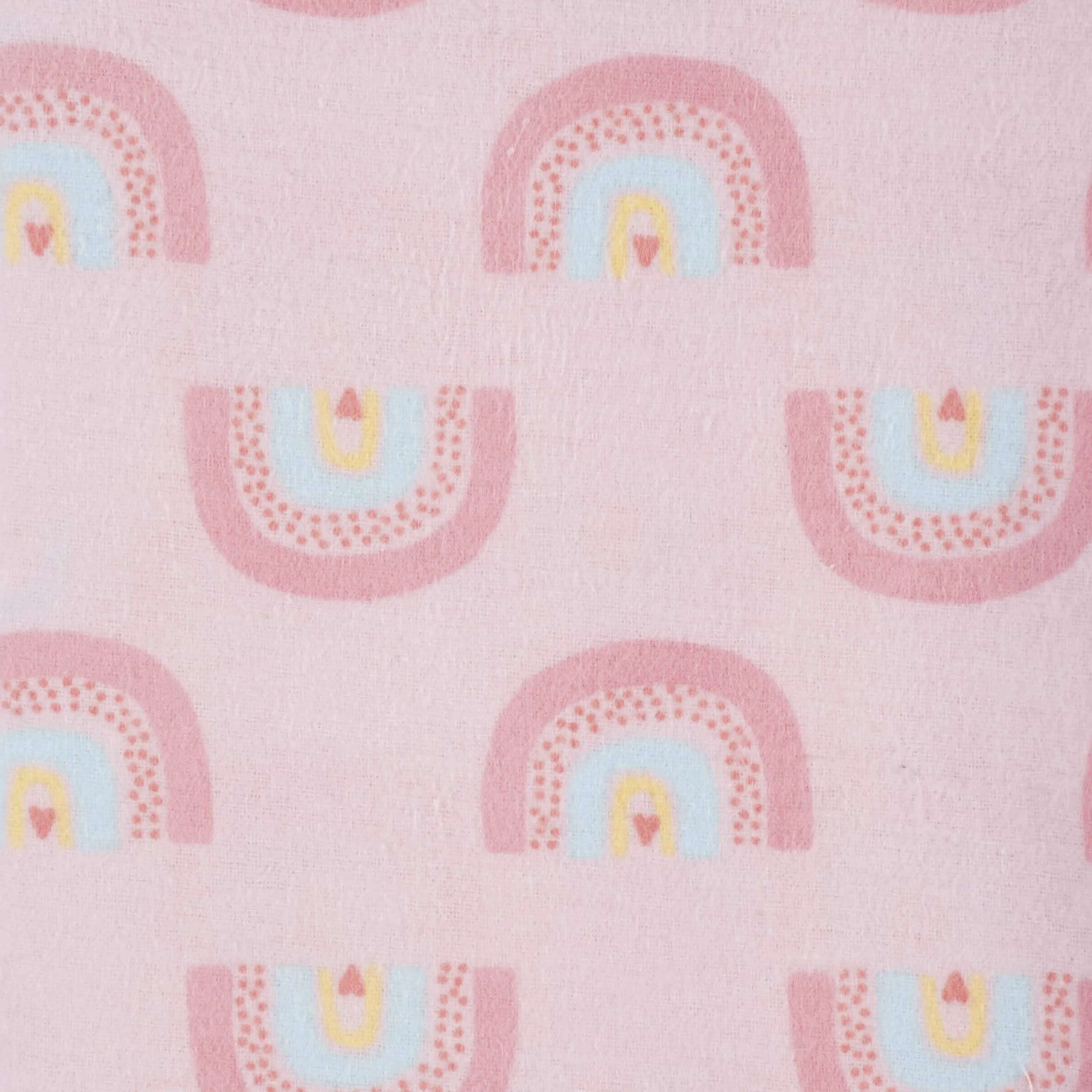5-Pack Baby Girls Pink Rainbow Flannel Receiving Blankets